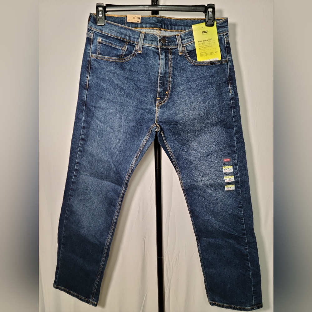 Levi's Flex 506 Straight Fit Blue Jean Men 32x30 NWT